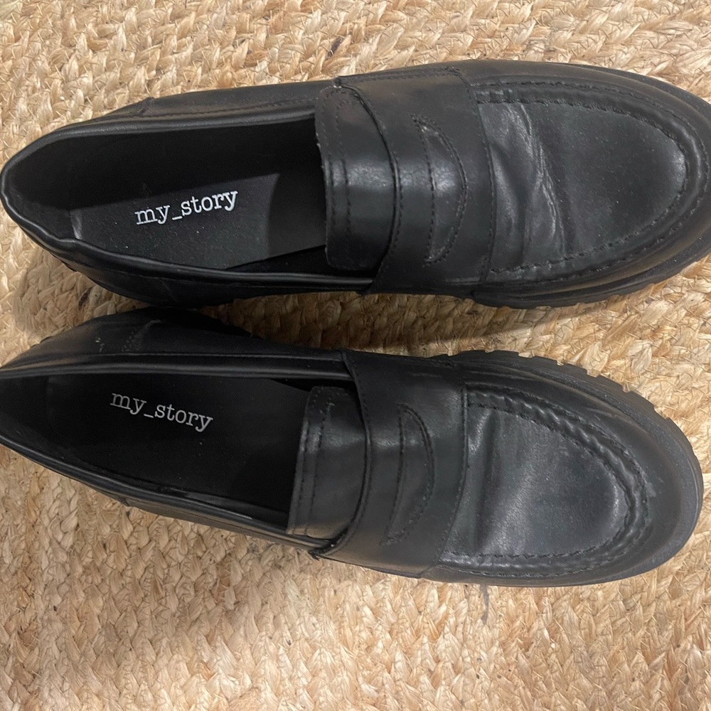 My Story Black Women's Loafers